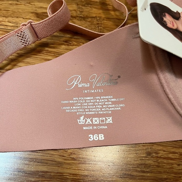 NWT! Prima Valentina T-Shirt Everyday Pale Pink Bra. Women's 36B - Picture 6 of 11